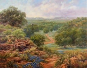 painting Magill peak by Peggy Bingham