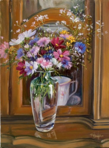 painting Spring Bouquet, Cloudcroft by Peggy Bingham