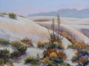 painting white sands by Peggy Bingham