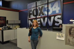 people on the set of Fox 34 News