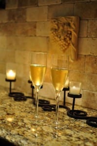 champagne in glasses for new year's eve 2011