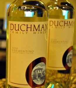 Duchman 2010 Vermentino made with Bingham Family Vineyard's Grapes