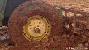 tractor in mud
