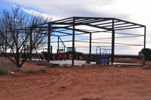 barn being built