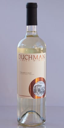 bottle of Duchman Trebbiano