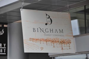 Bingham Family Vineyards sign