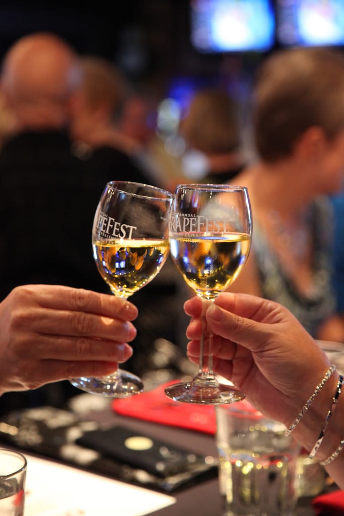 wine glasses at Grapefest