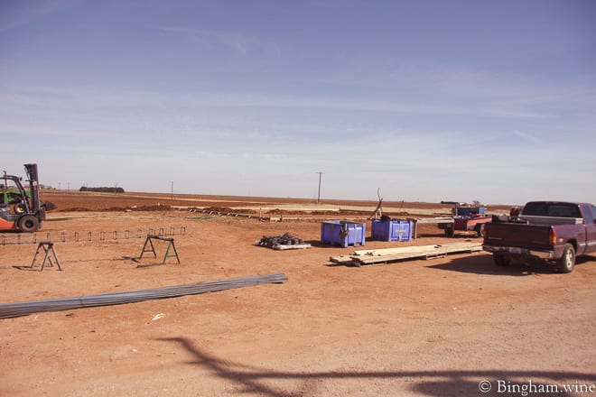 18.03.07_untitled_001-660web | Bingham Family Vineyards prepping ground for concrete for barrel room