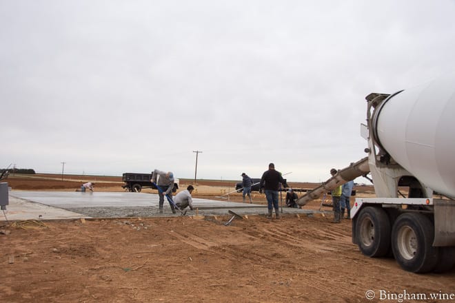 18.03.26_untitled_002-660web | Bingham Family Vineyards men poring concrete for barrel room