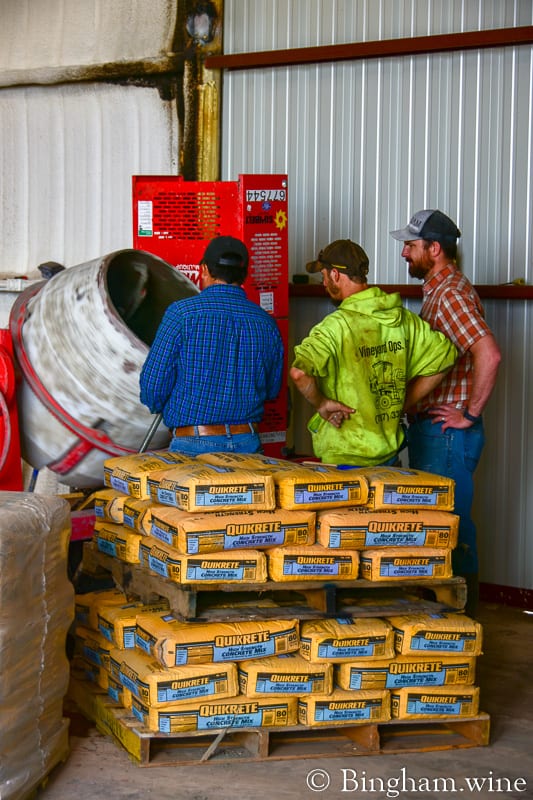 19.04.04_untitled_032-800web | Bingham Family Vineyards poring concrete at winery bingham family vineyards meadow Texas