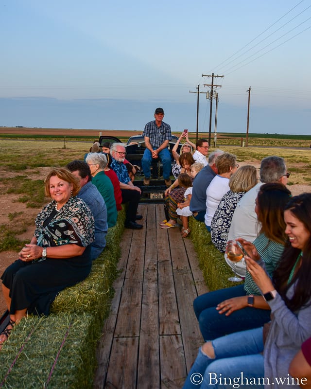 19.07.27_untitled_169-800web.4.5 | Bingham Family Vineyards hay ride at bingham family vineyard wine club dinner barrel room meadow Texas