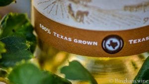 bingham family vineyards wine label detail shot