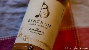 bingham family vineyards 2018 cloudburst