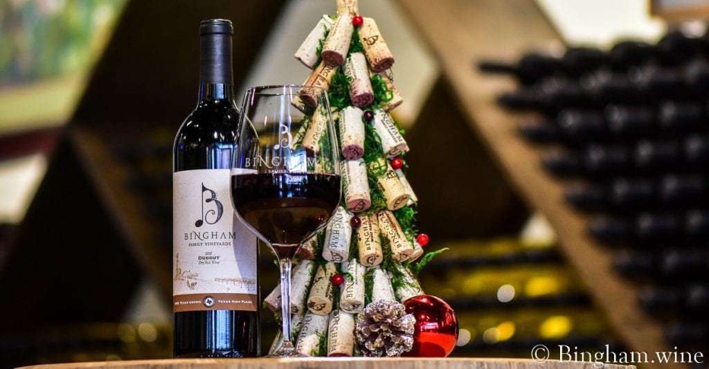 bingham family vineyards 2017 dugout bottle and glass