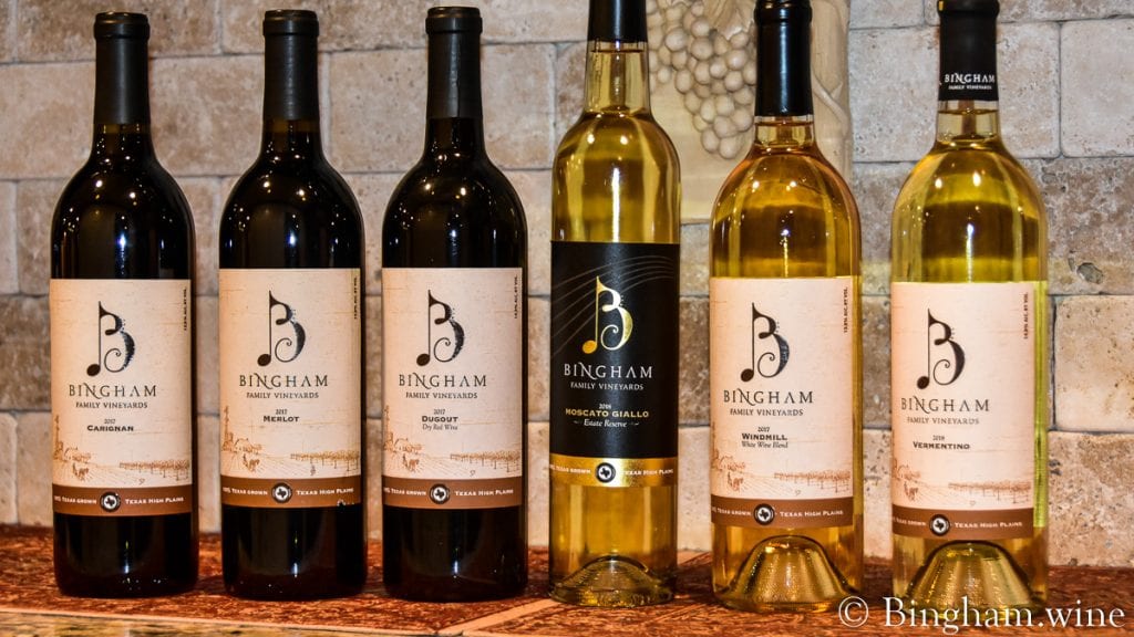 line of bingham family vineyards wine