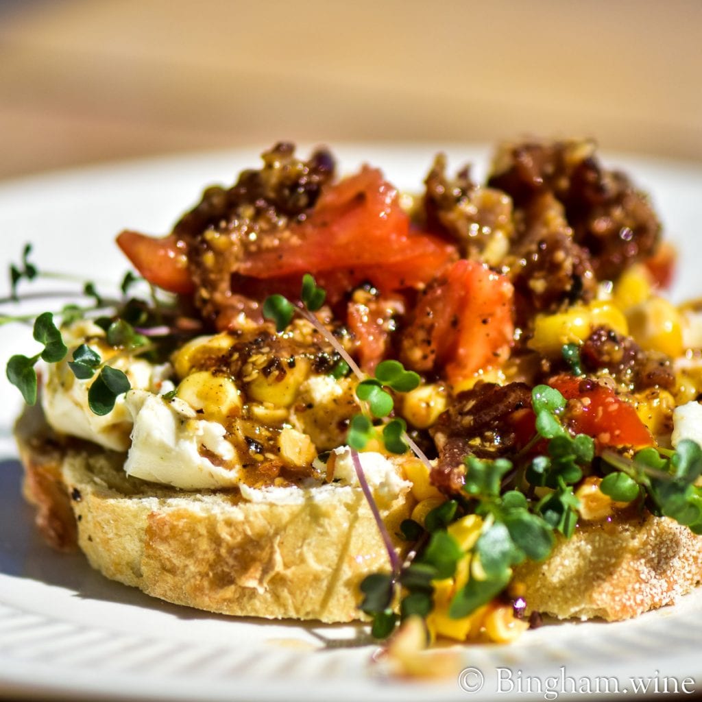 20.05.03_untitled_072.1200.web_.1x1 | Bingham Family Vineyards d'oeuvre on a plate