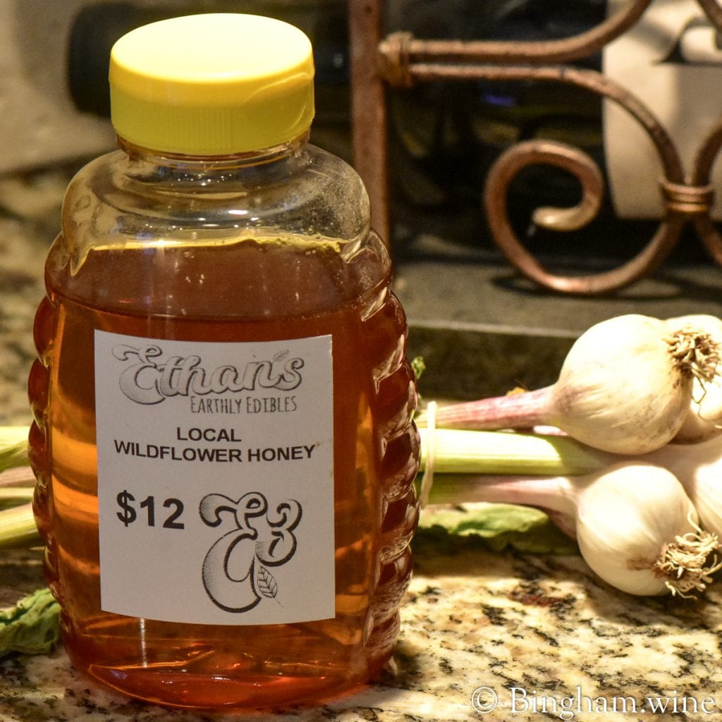20.05.18_Basil-Oregano_019-2.1200.web.1x1 | Bingham Family Vineyards Ethan's Earthy Edibles local Wildflower Honey jar