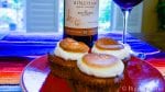S'more Cupcakes and a bottle bingham family vineyards 2017 Dirt Farmer