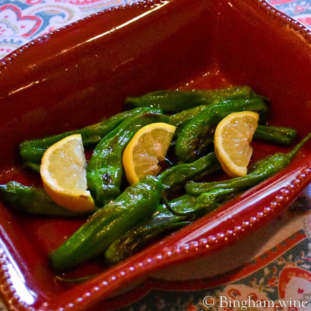 20.06.28_Vermentino.Tomato.Gazpacho_009.1200.web_.1x1 | Bingham Family Vineyards dish of sautéed peppers
