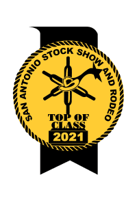 21-Wine-Medal-Top-of-Class | Bingham Family Vineyards San Antonio Stock Show and Rodeo top of glass 2021 logo