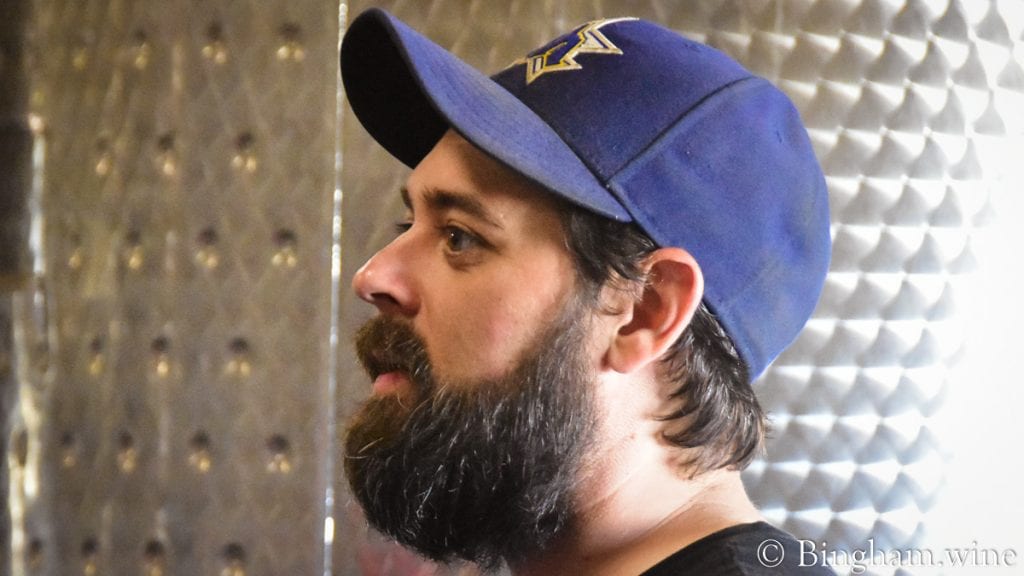 21.07.09_winery_013-1200-web-16x9-1 | Bingham Family Vineyards Sam Jennings, winemaker at Bingham Family Vineyards.