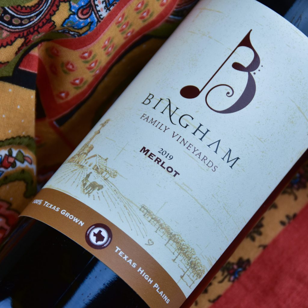 221107_Merlot_0081200web_1x1-2 | Bingham Family Vineyards Bottle of Bingham Family Vineyards 2019 Merlot