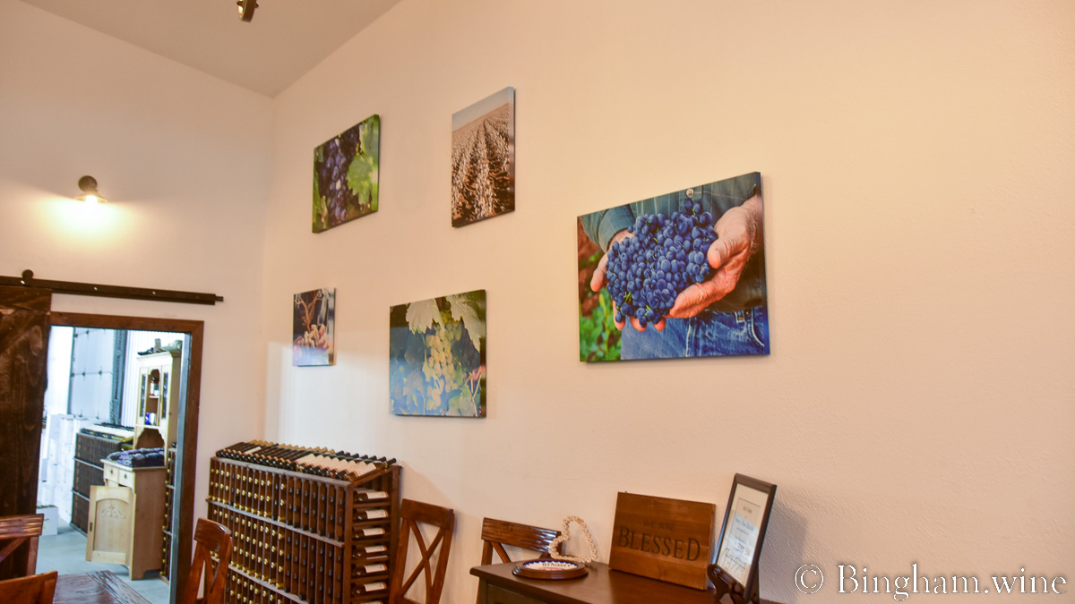 230129_Hye_016-1200-web-16x9 | Bingham Family Vineyards Interior of Bingham Family Vineyards, Hye, Texas, tasting room.