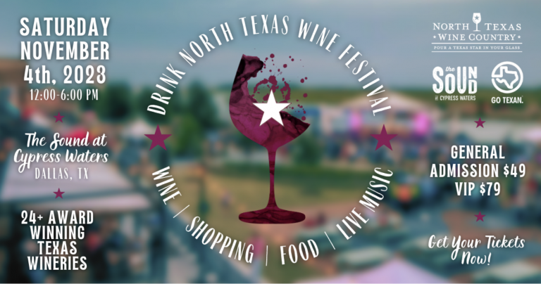 Drink North Texas Wine Festival, Saturday, November 4th 2023