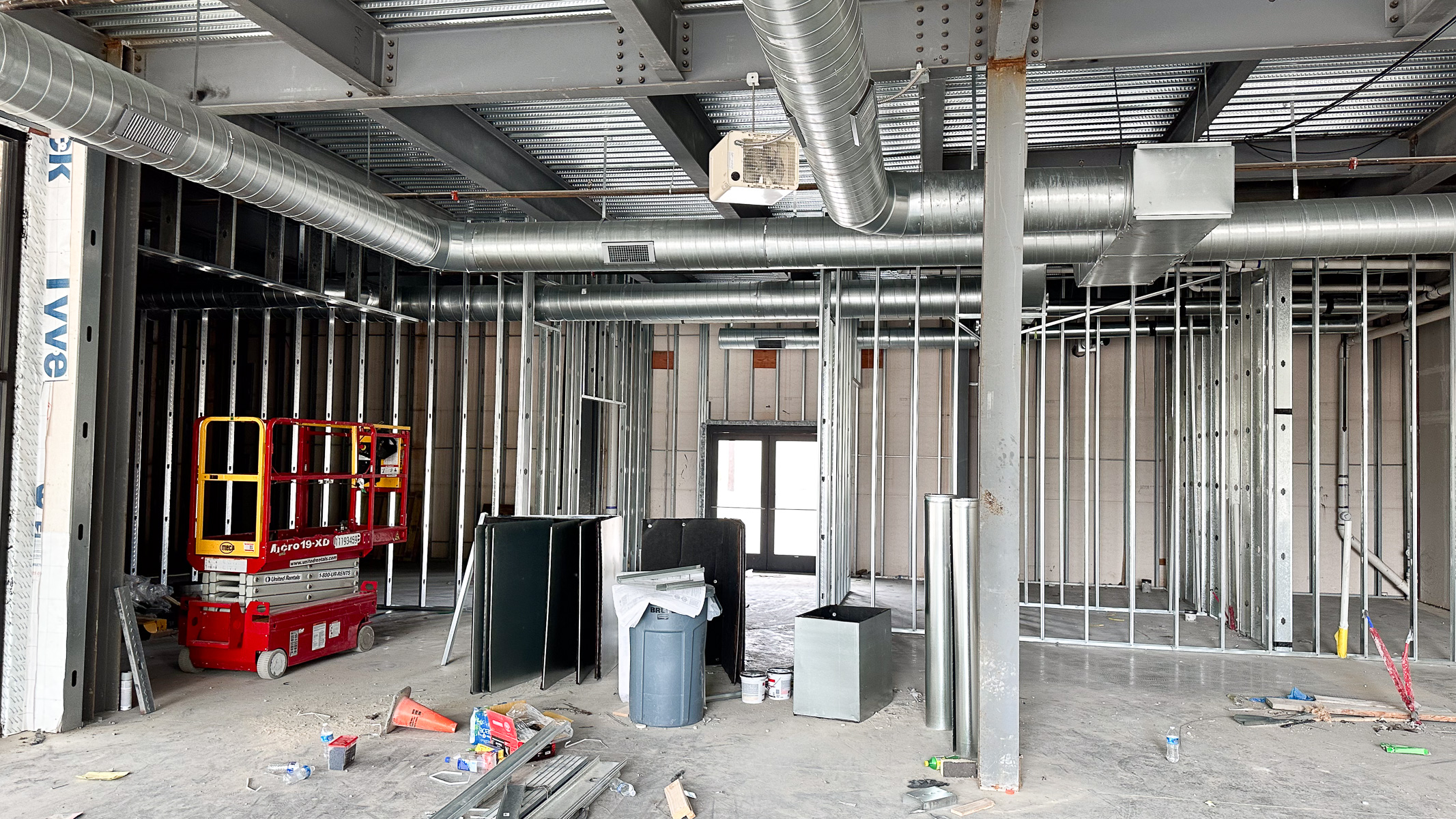 construction at Bingham Family Vineyards, Roanoke, Texas