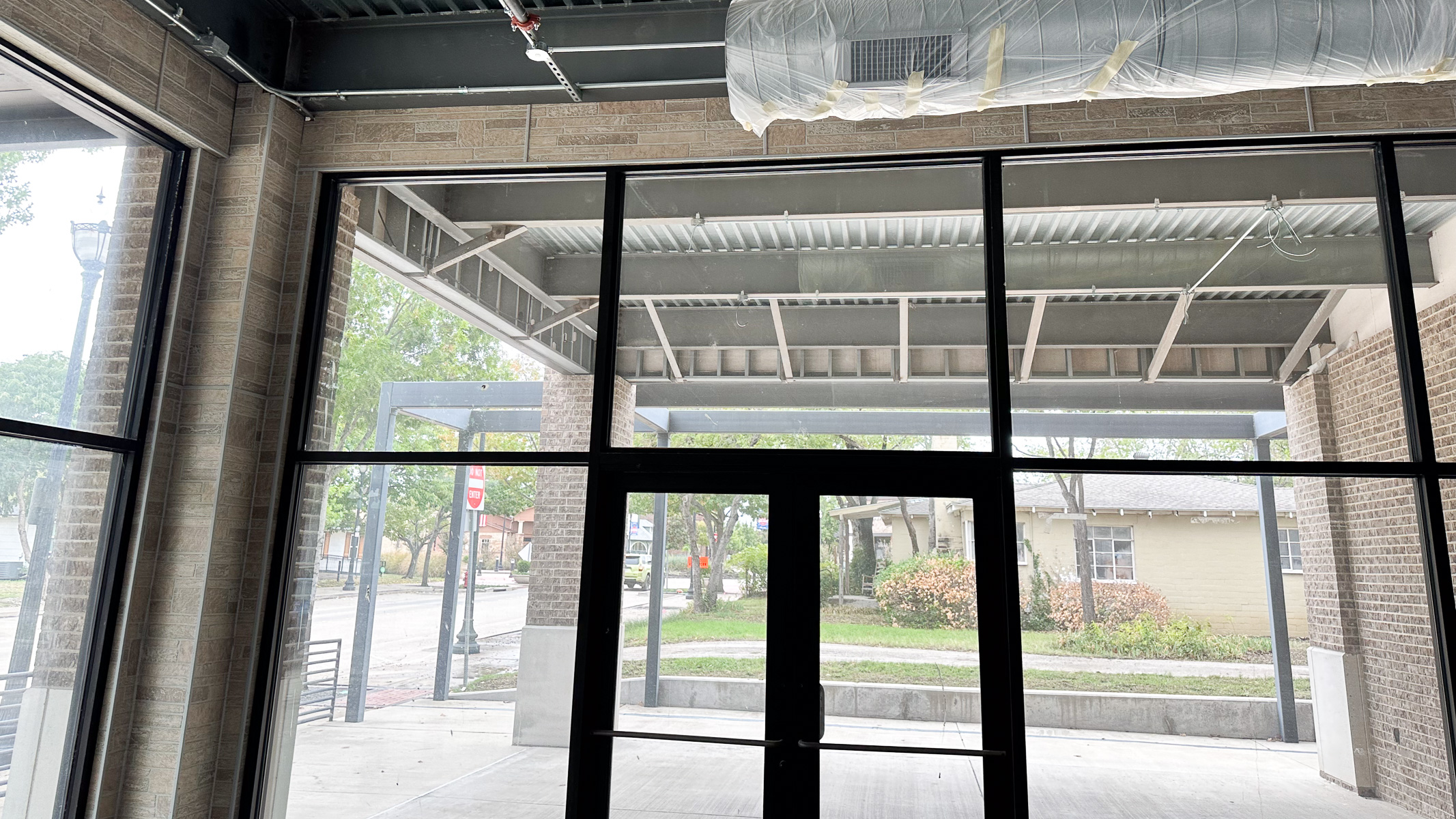 construction at Bingham Family Vineyards, Roanoke, Texas