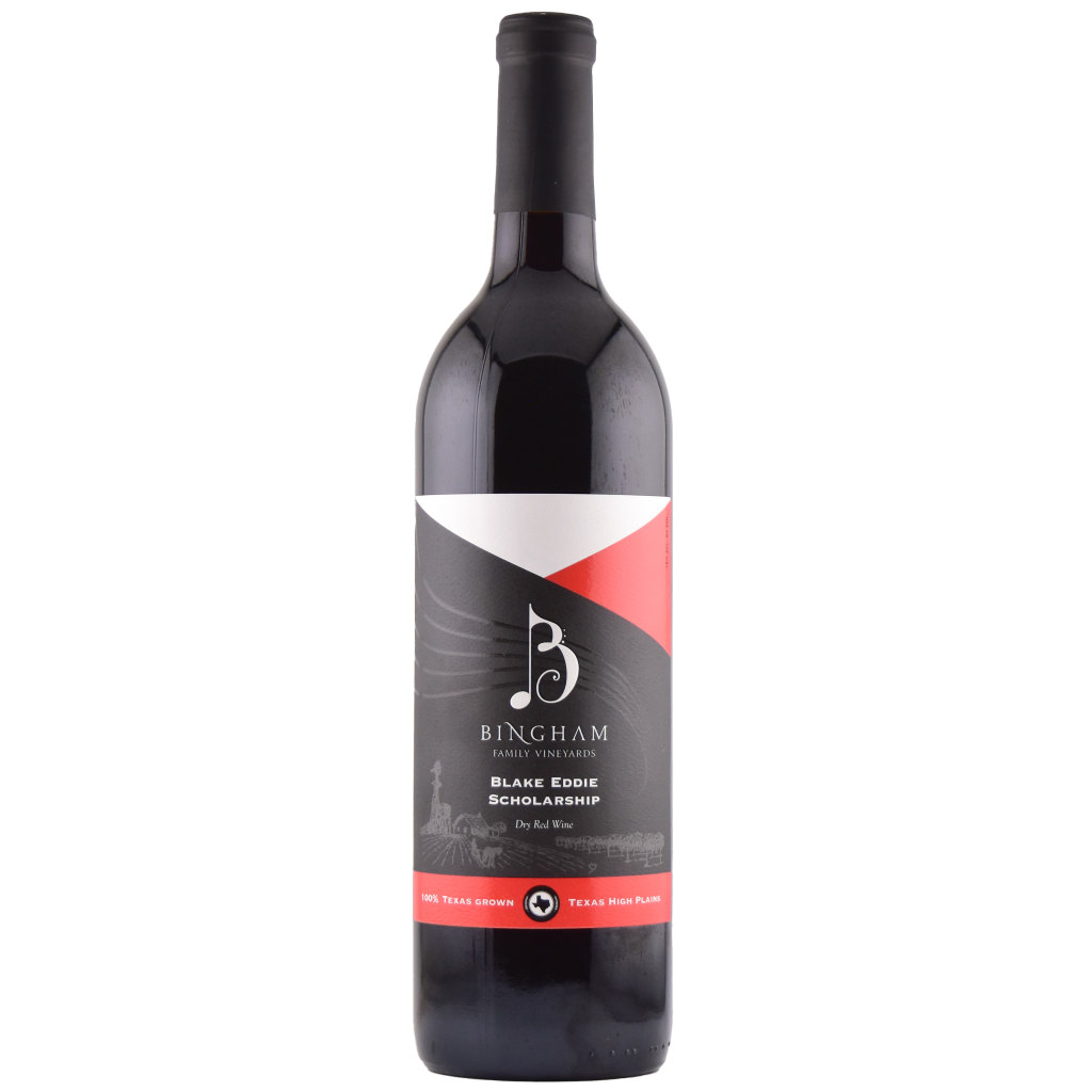 bottle of Bingham Family Vineyards Blake Eddie Scholarship