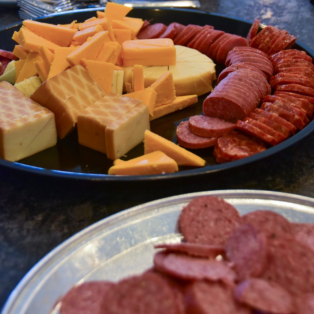 240408_HyeEclipse_0171200web1x1 | Bingham Family Vineyards charcuterie foods at the solar eclipse event on April 8, 2024 at Bingham Family Vineyards, Hye, Texas