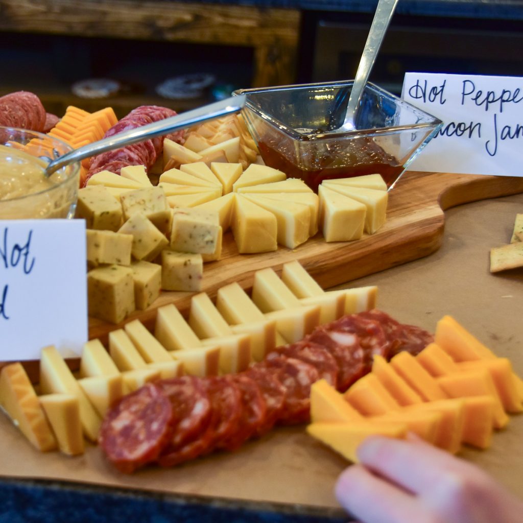 240408_HyeEclipse_0201200web1x1 | Bingham Family Vineyards charcuterie foods at the solar eclipse event on April 8, 2024 at Bingham Family Vineyards, Hye, Texas