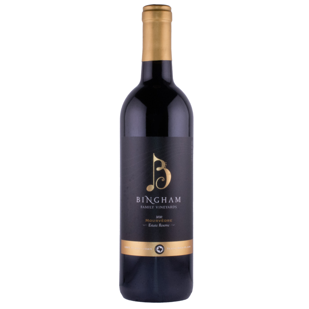 Reserve_Mourvedre_240518_2020_Reserve_Mourvedre_035-22048web1x1 | Bingham Family Vineyards bottle of Bingham Family Vineyards 2020 Reserve Mourvedre