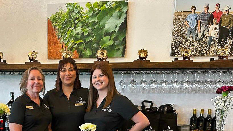 240415_HyeEclipse_0021200web-16x9 | Bingham Family Vineyards Three lovely servers at Bingham Family Vineyards