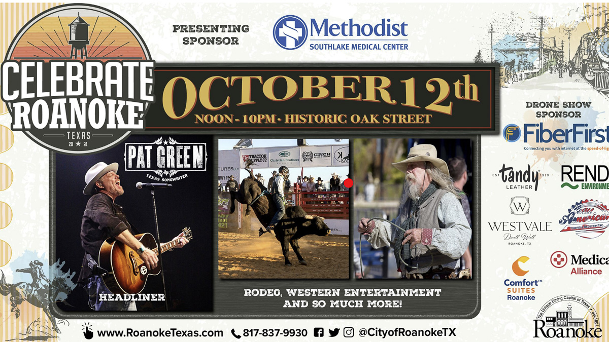 Celebrate Roanoke Texas 2024, October 12th, Noon to 10:00 pm