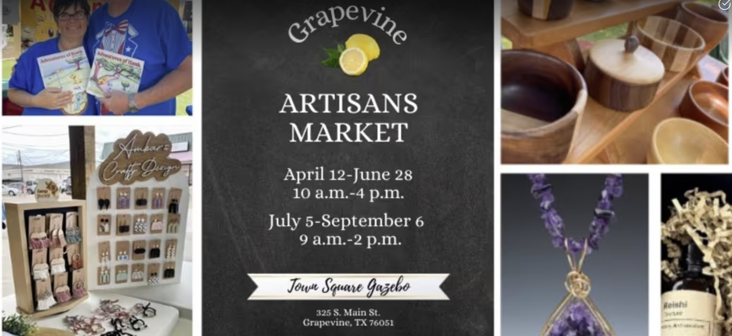 Farmers and Artisan Market, April 13 - June 29; July 6 - September 7; 2025