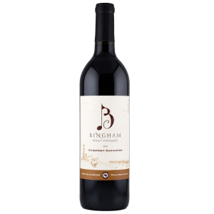 Bottle of Bingham Family Vineyards Cabernet Sauvignon