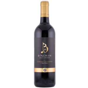 bottle of Bingham Family Vineyards 2021 Reserve Cabernet Sauvignon